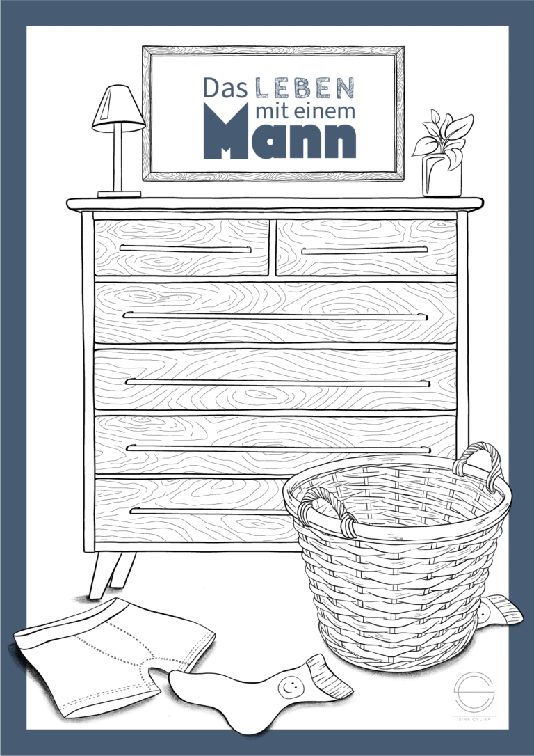 01. Ausmalbild_Erwachsene_Das-Leben-mit-einem-Mann__Sina-Cyliax