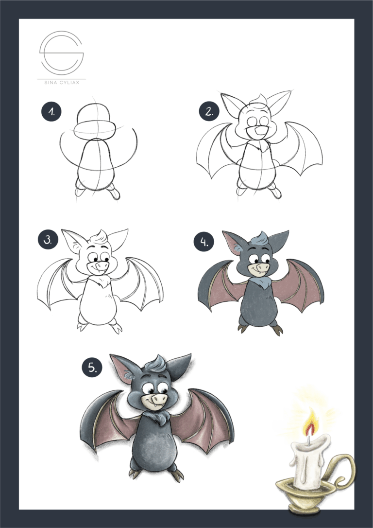 Sina-Cyliax_Illustration-Malen-lernen_Fledermaus